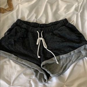 dark grey h&m cotton shorts